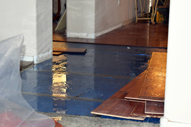 Professional Burst Pipe Cleanup technician working in Coventry, RI